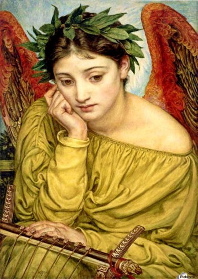 Erato, Muse of Poetry, by Edward Poynter Toile