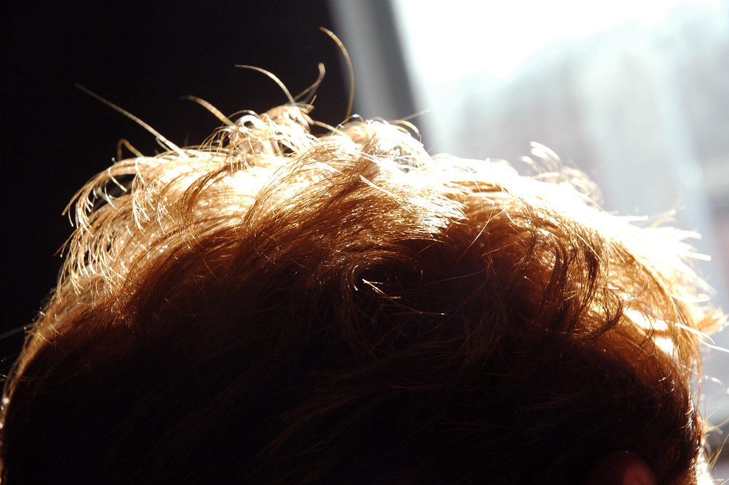Sunlit hair