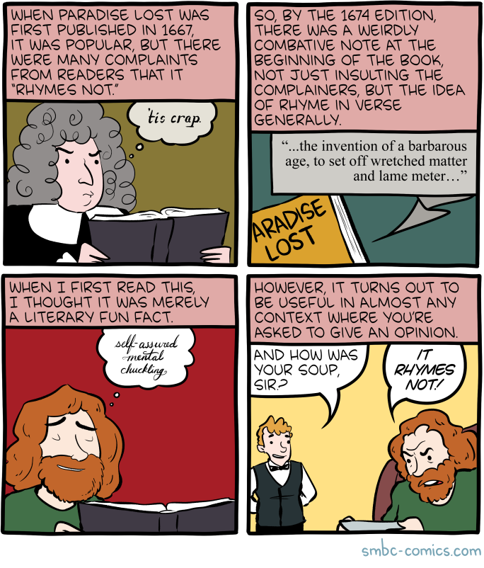 Opinion: 'Rhymes' by Zach Weinersmith | Form in Formless Times